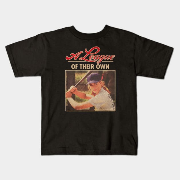 a league their own Kids T-Shirt by the art origami